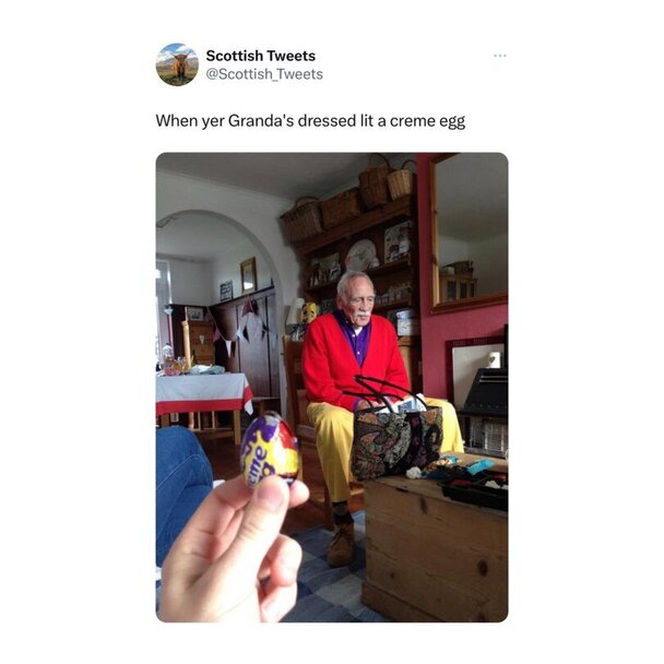 Grandad Dressed Like A Creme Egg.jpg