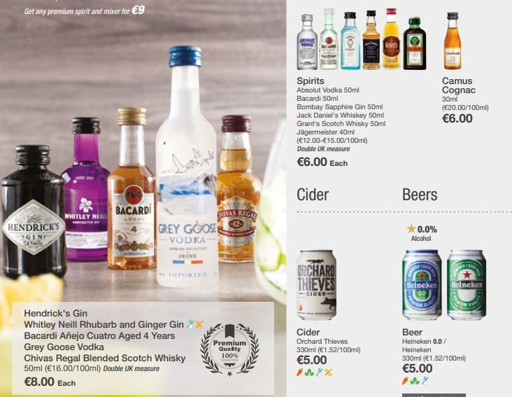 Ryanair Current Price List.JPG