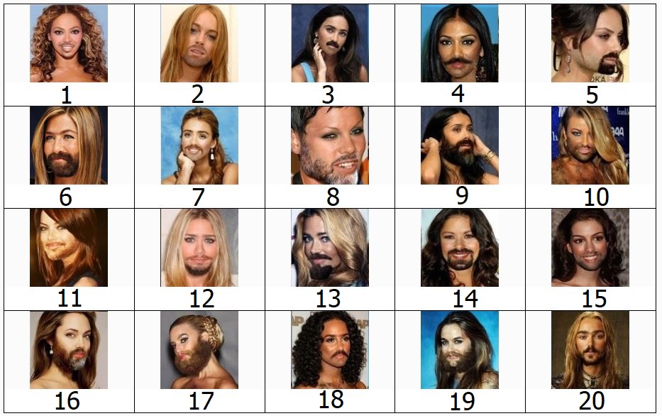 Bearded Ladies Quiz No. 1.JPG