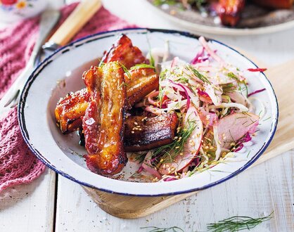 Barbecue Marinaded Pork Belly With Apple Coleslaw.jpg