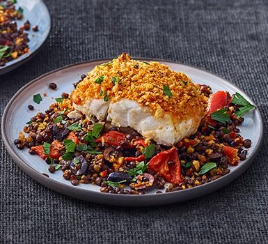 Harissa-Crumbed Fish With Lentils & Pepper.jpg