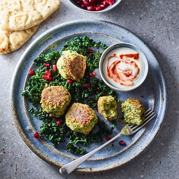Cavalo Nero & Chickpea Falafels With Harissa.jpg