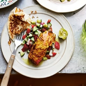 Masala Roasted Salmon With Kachumber Salad.jpg