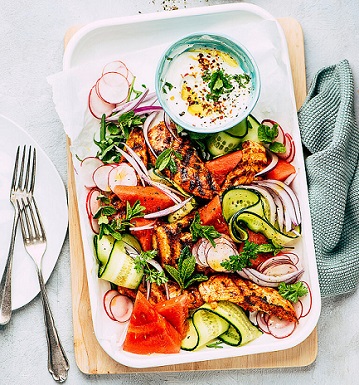 Chicken & Melon Salad With Mint Yogurt.jpg